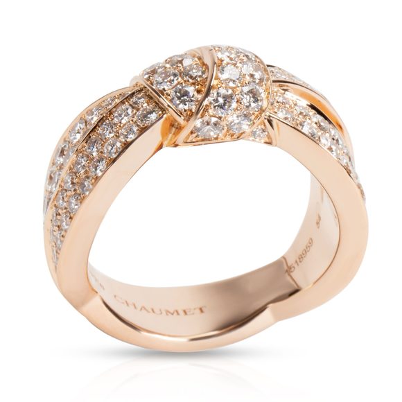 Chaumet Liens Seduction Diamond Ring in 18K Pink Gold 3.50 CTW - Picture 3 of 4